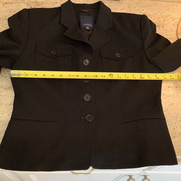 Victor Victoria Black Blazer Wool EU Size 46 - Picture 7 of 8